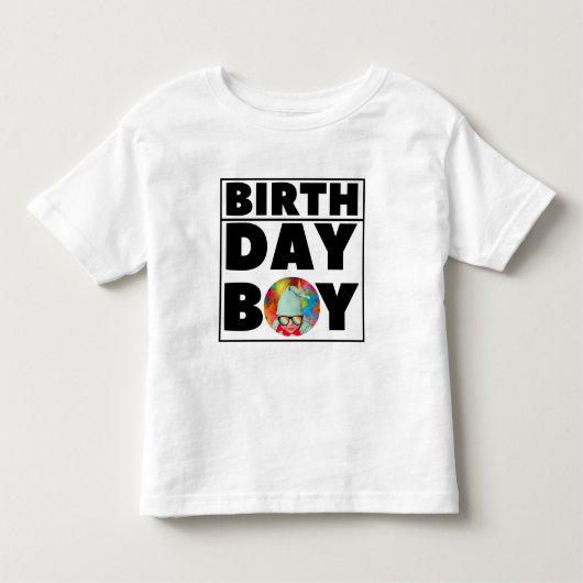 BIRTHDAY BOY PARTY CELEBRATION  KINDER SHIRTS (Voorkant)