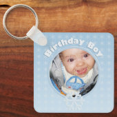 Birthday Boy Photo Winter Onederland Sleutelhanger (Voorkant)