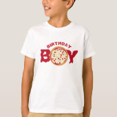 Birthday Boy Pizza Party Fun T-shirt (Voorkant)