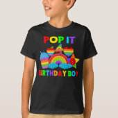 Birthday Boy Pop It 4 T-shirt (Voorkant)