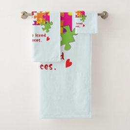 Birthday Boy Puzzle Love to Piecces Bad Handdoek