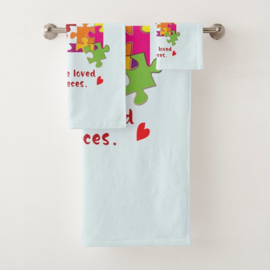 Birthday Boy Puzzle Love to Piecces Bad Handdoek (Insitu)