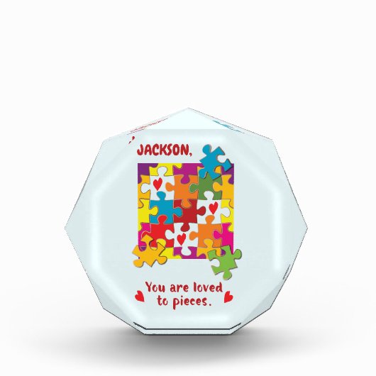 Birthday Boy Puzzle Love to Piecces Fotoblokken (Voorkant)