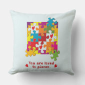 Birthday Boy Puzzle Love to Piecces Kussen (Voorkant)