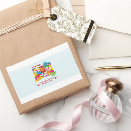 Birthday Boy Puzzle Love to Piecces Rechthoekige Sticker