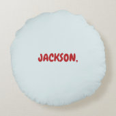 Birthday Boy Puzzle Love to Piecces Rond Kussen (Achterkant)