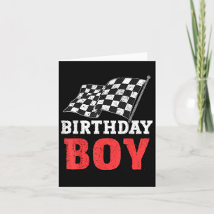 Birthday Boy Race Car Racing Car Driver Birthday C Kaart