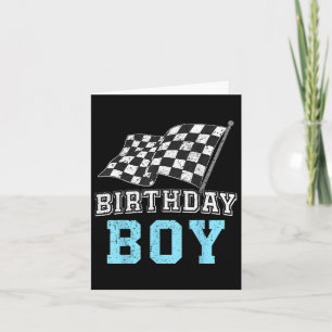 Birthday Boy Race Car Racing Car Driver Birthday C Kaart