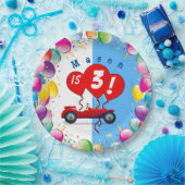 Birthday Boy Racecar en Balloons Paper Bord (Feest)