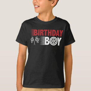 Birthday Boy Racing Car op verjaardagsfeestje T-shirt