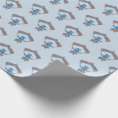 Birthday Boy Robot Cadeaupapier (Hoek)