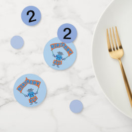 Birthday Boy Robot Confetti
