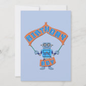 Birthday Boy Robot Kaart (Voorkant)