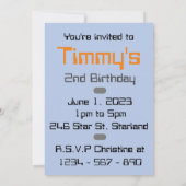 Birthday Boy Robot Kaart (Achterkant)