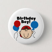 Birthday Boy Ronde Button 5,7 Cm (Voorkant)