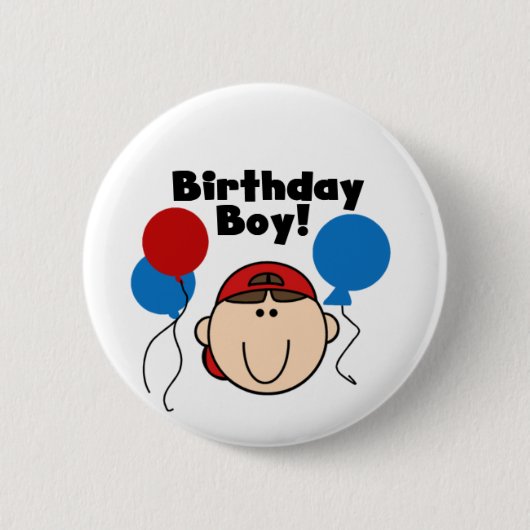 Birthday Boy Ronde Button 5,7 Cm (Voorkant)