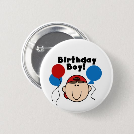Birthday Boy Ronde Button 5,7 Cm (Voorkant /achterkant)