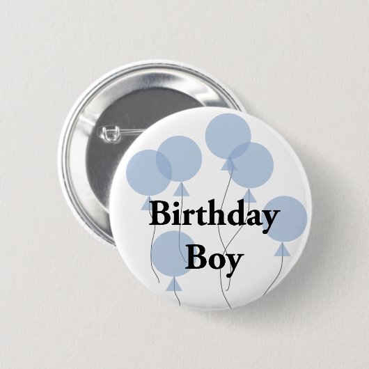 Birthday Boy Ronde Button 5,7 Cm (Voorkant /achterkant)