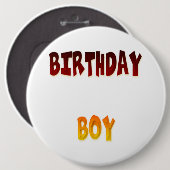 Birthday Boy Ronde Button 6,0 Cm (Voorkant /achterkant)
