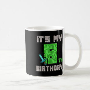 Birthday Boy Shirt Het is mijn 8e verjaardag Gamer Koffiemok