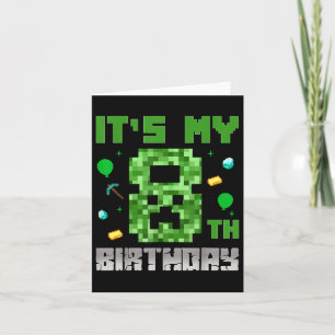 Birthday Boy Shirt is mijn 8e verjaardag videogame Kaart