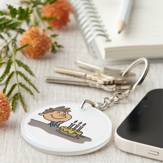 Birthday Boy Sleutelhanger (Voorkant Rechts)