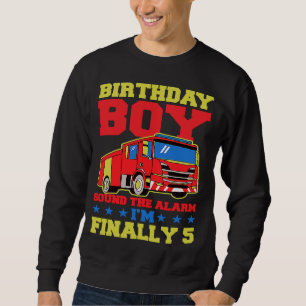 Birthday Boy Sound The Alarm I'm Eindelijk 5 jaar Trui