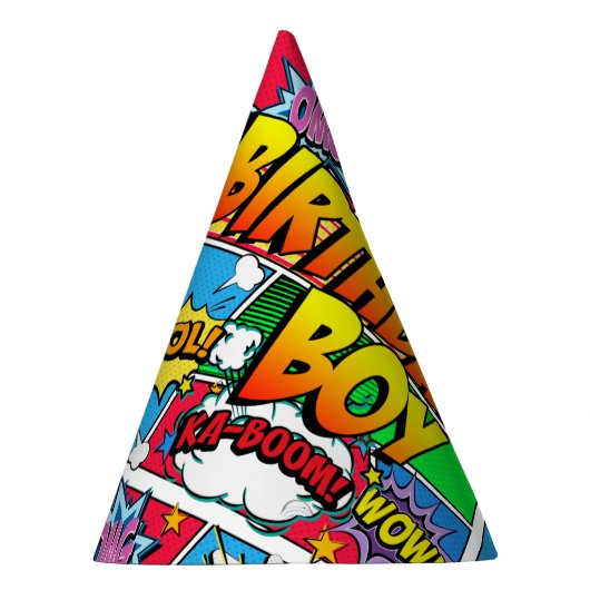 Birthday Boy stripboek Feesthoedjes (Rechts)