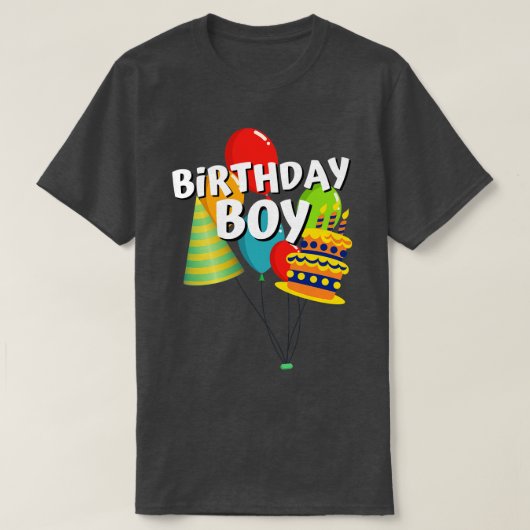 Birthday Boy T-shirt (Design voorkant)