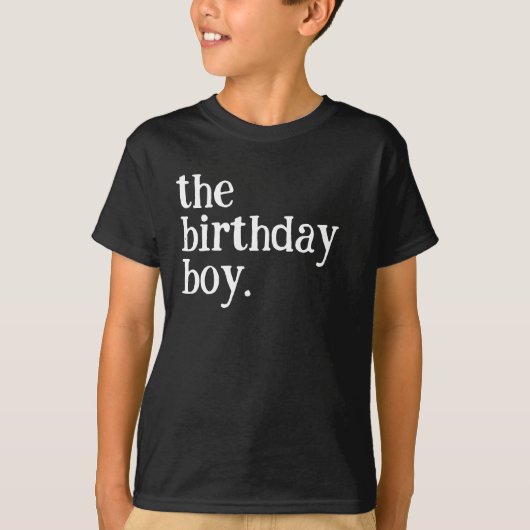 Birthday Boy T-shirt (Voorkant)