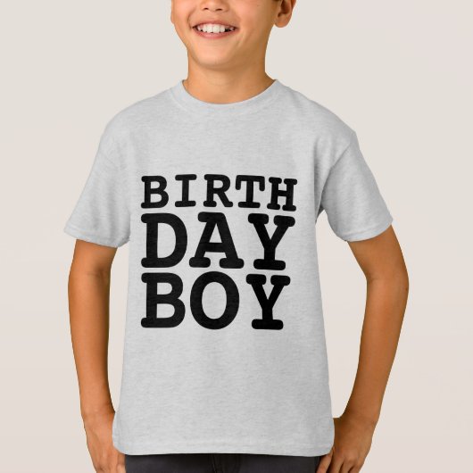 BIRTHDAY BOY T-Shirts (Voorkant)