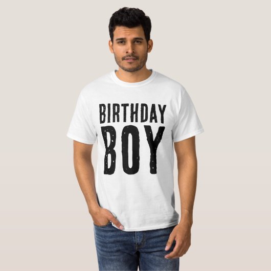 BIRTHDAY BOY T-SHIRTS (Voorkant volledig)