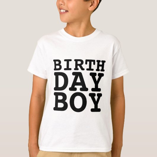 BIRTHDAY BOY T-Shirts (Voorkant)