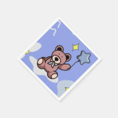 Birthday Boy Teddy Bear Servet (Hoek)