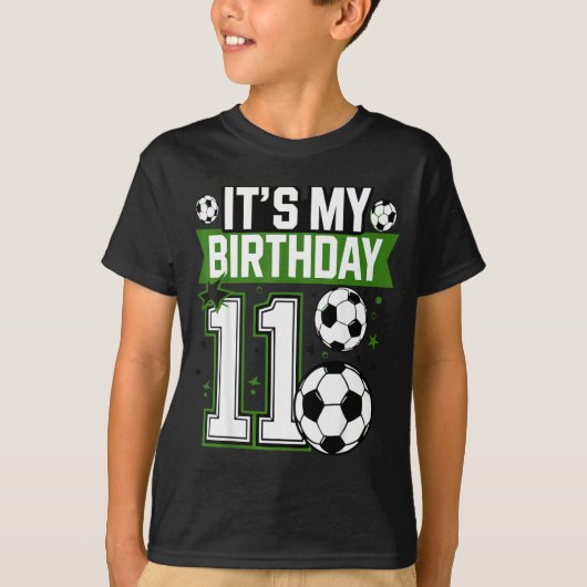 Birthday Boy Tees 11 Soccer Its My 11th Birthday B (Voorkant)
