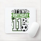 Birthday Boy Tees 11 Soccer Its My 11th Birthday B Muismat (Met muis)