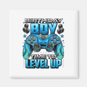 Birthday Boy Tijd om het Shirt van videogamer BI t Magneet
