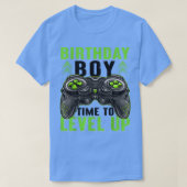 Birthday Boy Time to Level Up Gaming Birthday Boys T-shirt (Design voorkant)