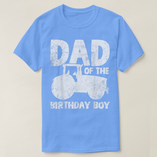 Birthday Boy Tractor Farmer T-shirt (Design voorkant)