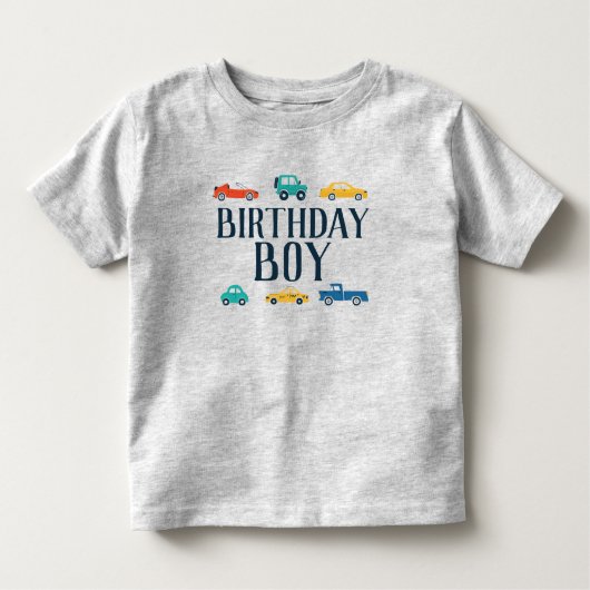 Birthday Boy Transport Birthday Shirt (Voorkant)