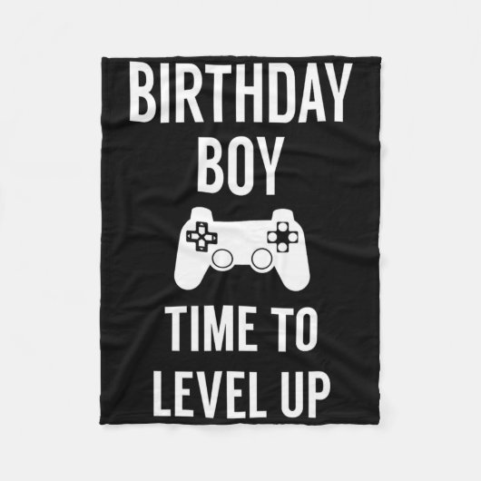 Birthday Boy Video Game Birthday Party Fleece Deken (Voorkant)