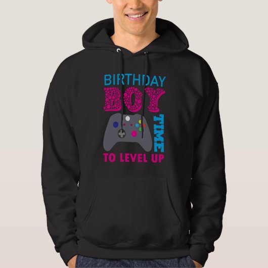 Birthday Boy Video Game Birthday Party Hoodie (Voorkant)