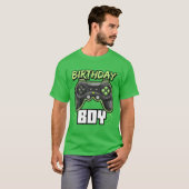 Birthday Boy Video Game Controller Birthday Gamer T-shirt (Voorkant volledig)