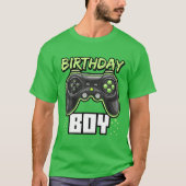 Birthday Boy Video Game Controller Birthday Gamer T-shirt (Voorkant)