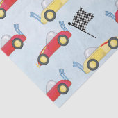 Birthday Boy Whimsical Race Cute Party Tissuepapier (Detail)