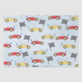 Birthday Boy Whimsical Race Cute Party Tissuepapier (Voorkant)