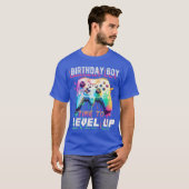 Birthday Boyime to Level Up Video Game Birthday Pa T-shirt (Voorkant volledig)