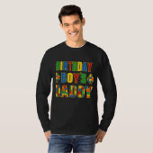 Birthday Boys Heart Dad Building Block T-shirt (Voorkant volledig)