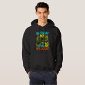 Birthday Boys Level 10 Unlocked Video Gamer Hoodie (Voorkant volledig)