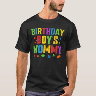 Birthday Boy's Mammie Blokkeert Master Builder Bri T-shirt